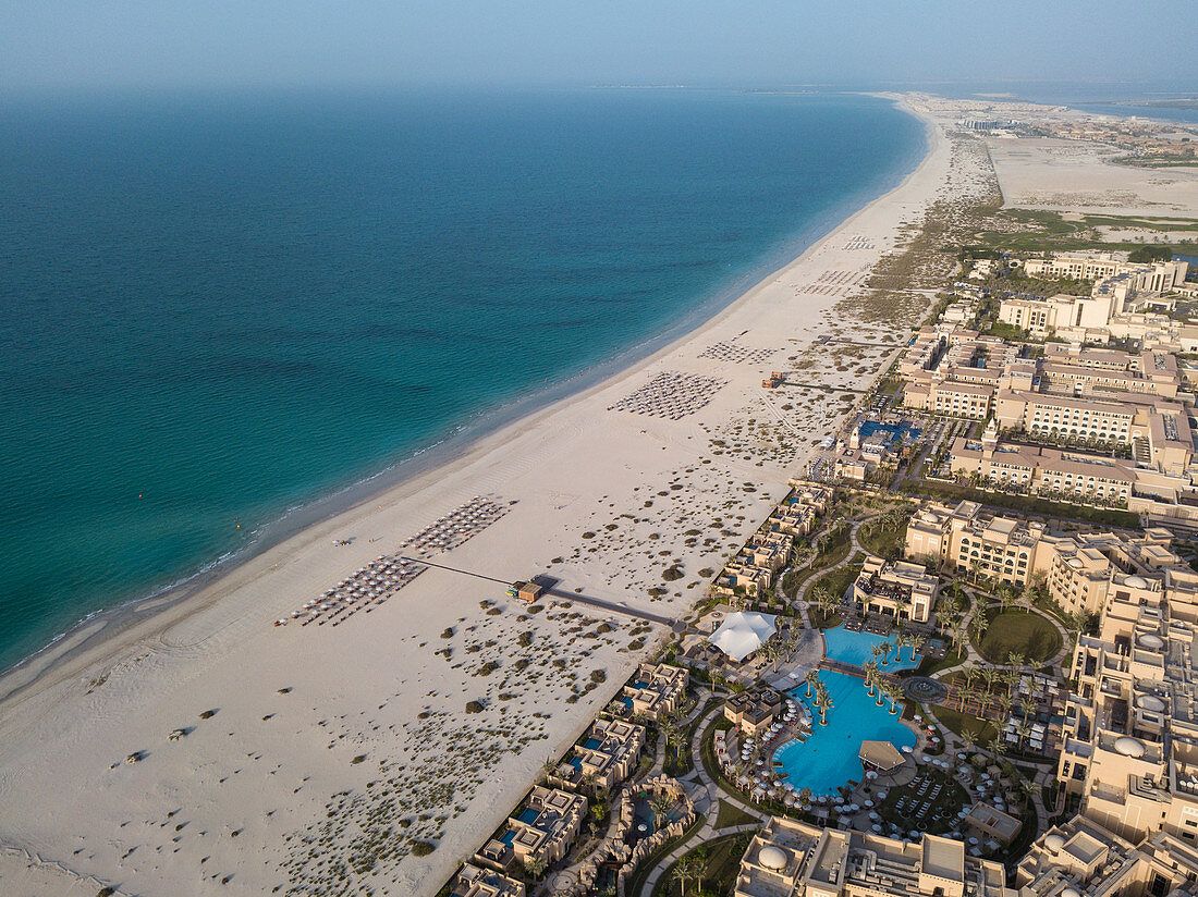 Aerial view of Saadiyat Island, Abu Dhabi — home of Marsa Al Saadiyat, the AED 100 billion waterfront destination
